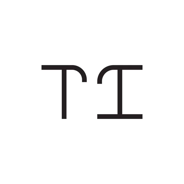 Letra Inicial Vectorial Icono Del Logotipo — Archivo Imágenes Vectoriales