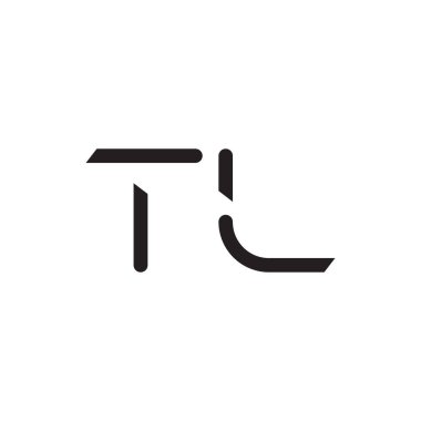tl ilk harf vektör logo simgesi