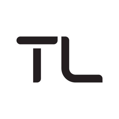 tl ilk harf vektör logo simgesi