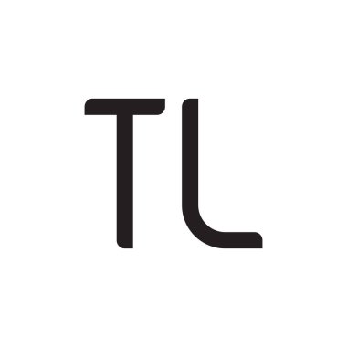 tl ilk harf vektör logo simgesi