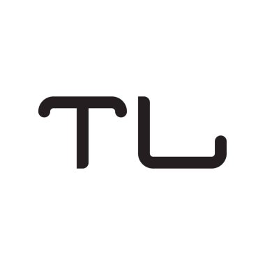 tl ilk harf vektör logo simgesi