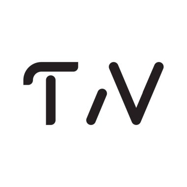 İlk harf vektör logosu simgesi