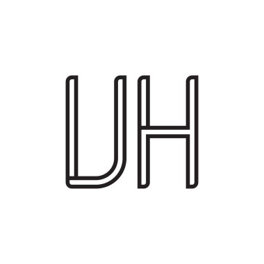 İlk harf vektör logo simgesi