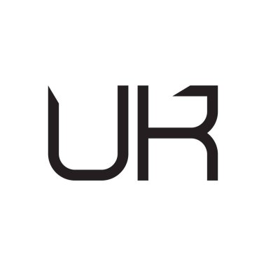 uk ilk harf vektör logo simgesi