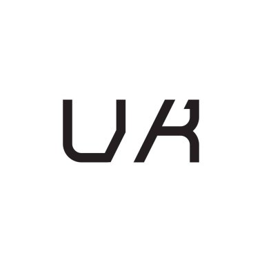 uk ilk harf vektör logo simgesi
