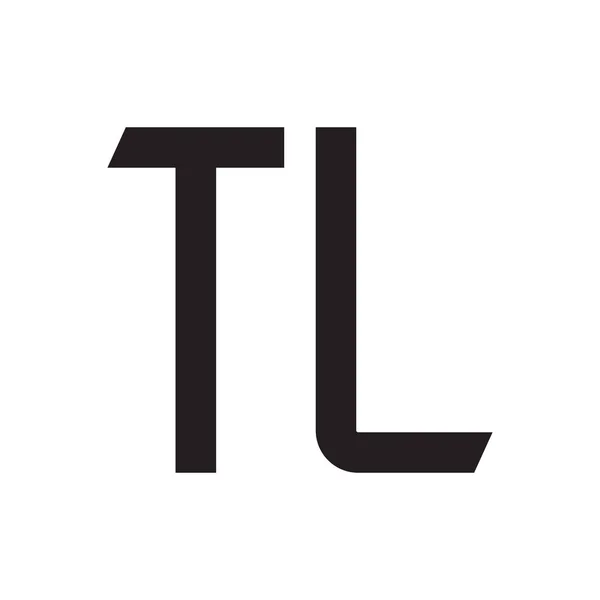 Тюль Початкова Літера Вектор Значок Логотипу — стоковий вектор