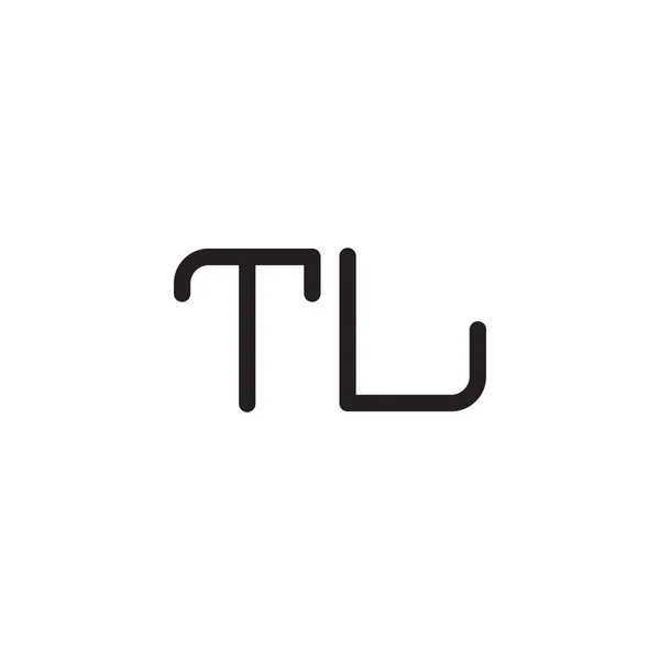 Тюль Початкова Літера Вектор Значок Логотипу — стоковий вектор