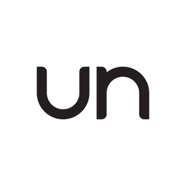 un ilk harf vektör logo simgesi