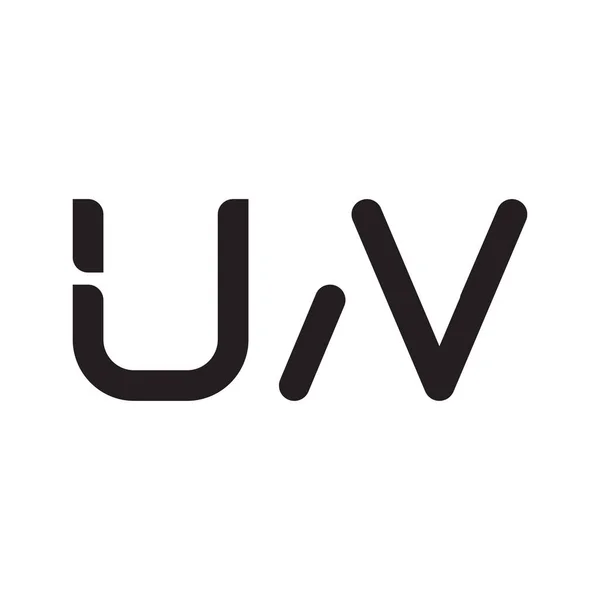 Uninitial Letter Vector Logo Icon — Stockový vektor