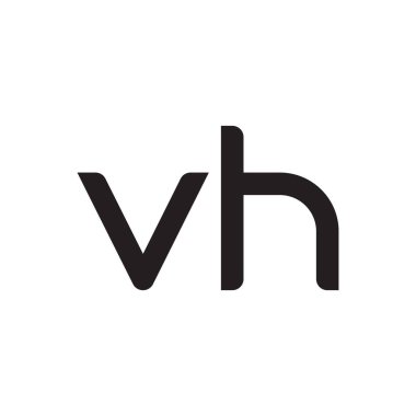 vh ilk harf vektör logo simgesi