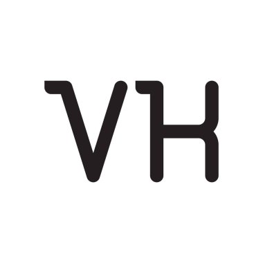 vk ilk harf vektör logo simgesi