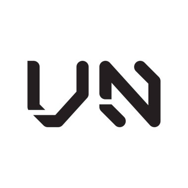vn ilk harf vektör logo simgesi