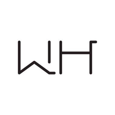 ilk harf vektör logo simgesi