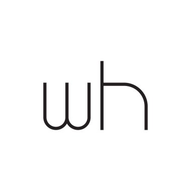 ilk harf vektör logo simgesi