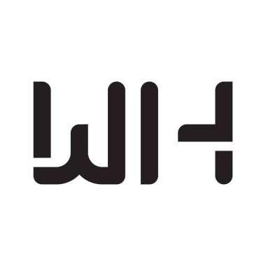 ilk harf vektör logo simgesi