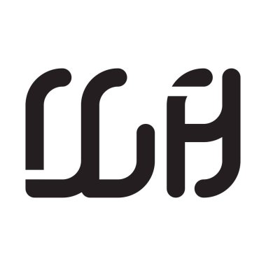 ilk harf vektör logo simgesi