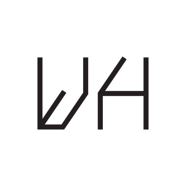 ilk harf vektör logo simgesi