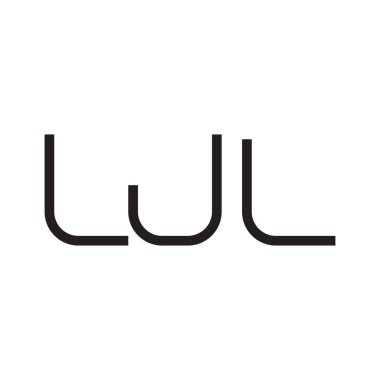 wl ilk harf vektör logo simgesi