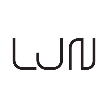 wn ilk harf vektör logo simgesi