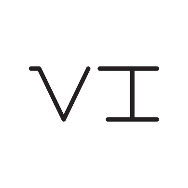 Ícone Logotipo Vetor Letra Inicial — Vetor de Stock