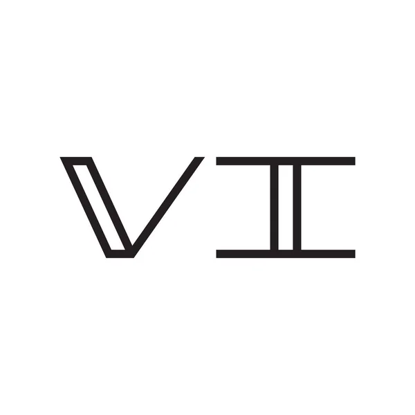 Ícone Logotipo Vetor Letra Inicial — Vetor de Stock