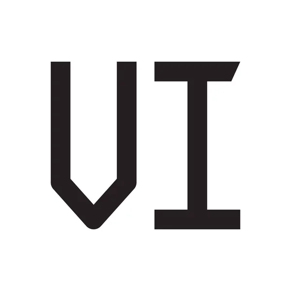 Ícone Logotipo Vetor Letra Inicial — Vetor de Stock