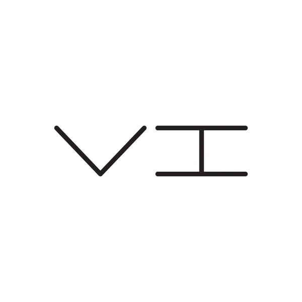 Ícone Logotipo Vetor Letra Inicial — Vetor de Stock