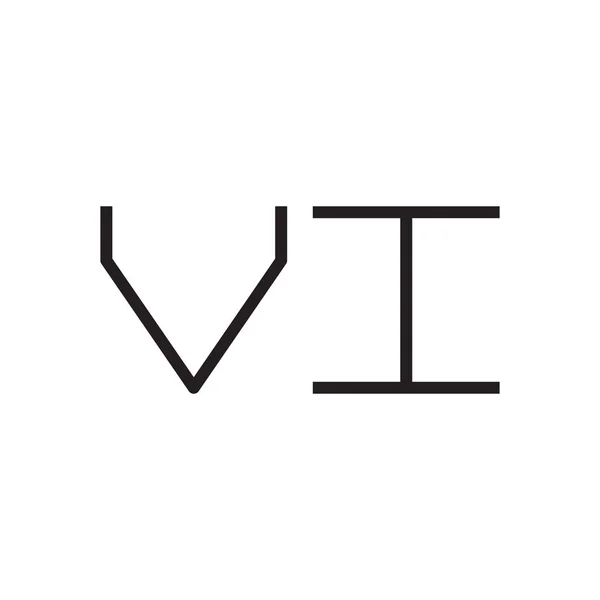 Ícone Logotipo Vetor Letra Inicial — Vetor de Stock