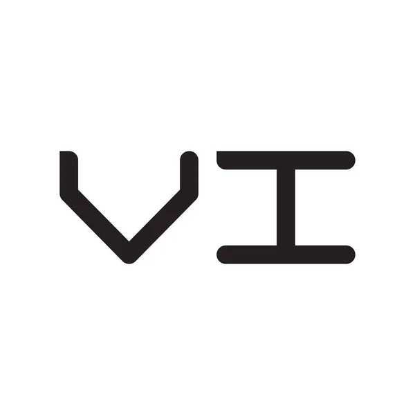 Ícone Logotipo Vetor Letra Inicial — Vetor de Stock