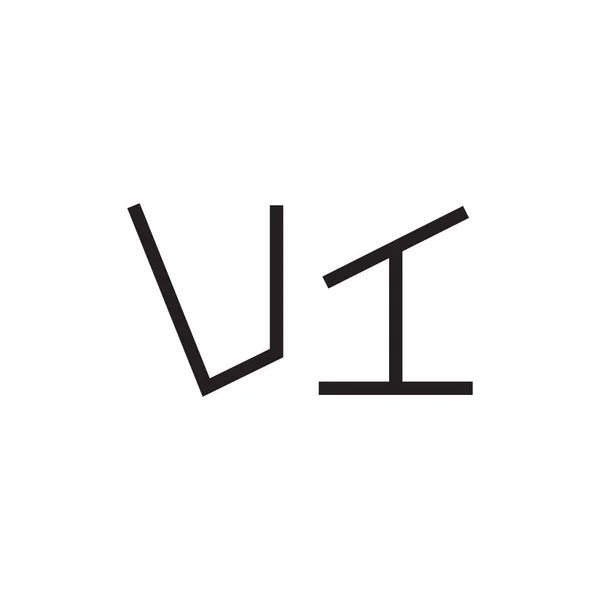 Anfangsbuchstabe Vektor Logo Symbol — Stockvektor