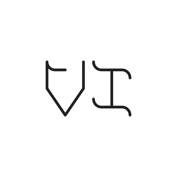 Ícone Logotipo Vetor Letra Inicial — Vetor de Stock