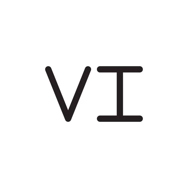 Inicial Icono Del Logotipo Letra Vector — Vector de stock