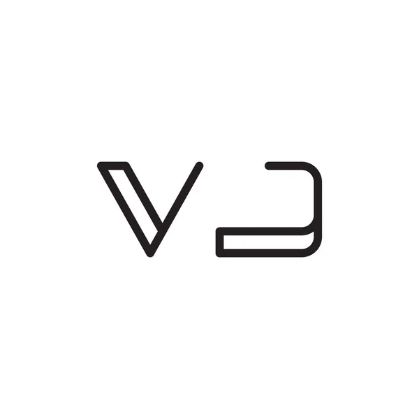 Ikona Počátečního Loga Vektoru Písmene — Stockový vektor