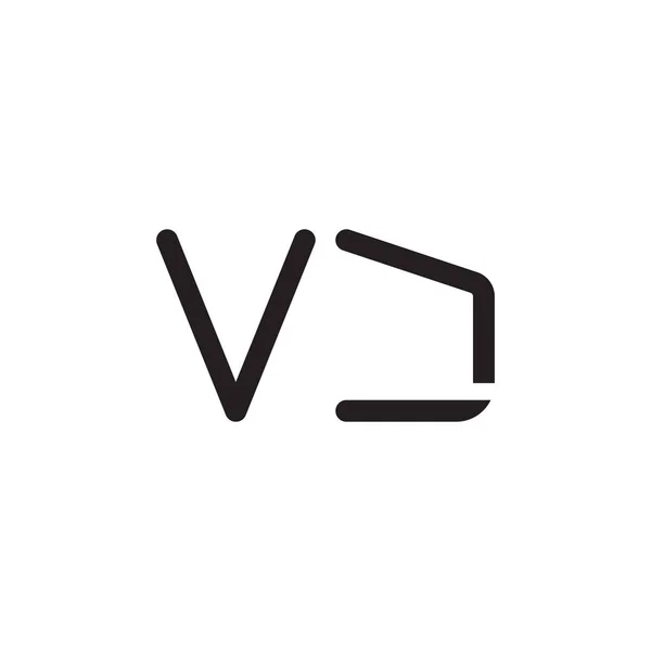 Anfangsbuchstabe Vektor Logo Symbol — Stockvektor