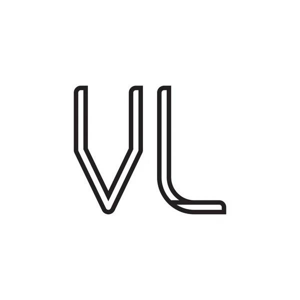 Vl初始字母向量图标 — 图库矢量图片