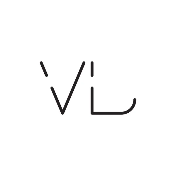 Ícone Logotipo Vetor Letra Inicial — Vetor de Stock