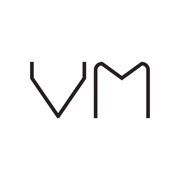 Indledende Bogstav Vektor Logo Ikon – Stock-vektor