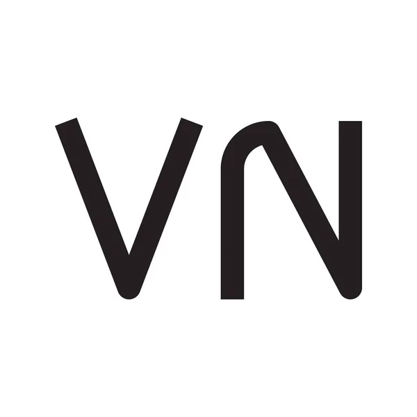 Ícone Logotipo Vetor Letra Inicial — Vetor de Stock