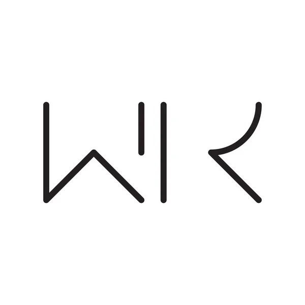 Wk初始字母向量图标 — 图库矢量图片