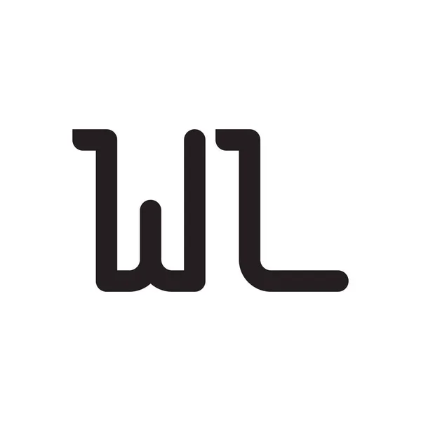 Wl初始字母向量图标 — 图库矢量图片