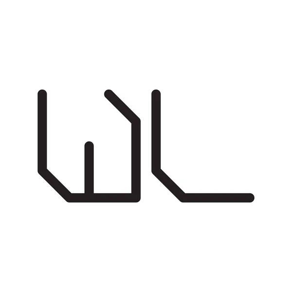 Wl初始字母向量图标 — 图库矢量图片