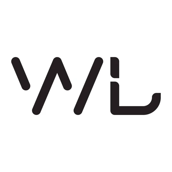 Wl初始字母向量图标 — 图库矢量图片