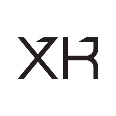 xk ilk harf vektör logo simgesi