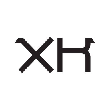 xk ilk harf vektör logo simgesi