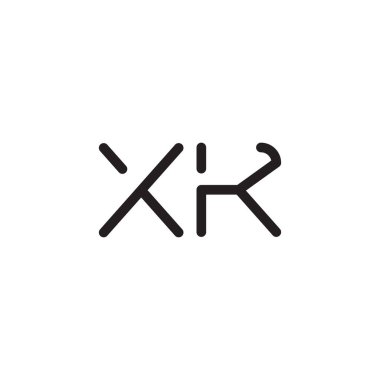 xk ilk harf vektör logo simgesi