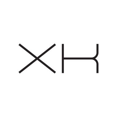 xk ilk harf vektör logo simgesi