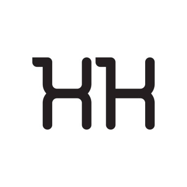 xk ilk harf vektör logo simgesi