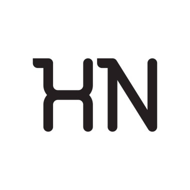 xn ilk harf vektör logo simgesi