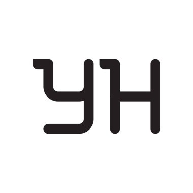 başlangıç harf vektör logo simgesi