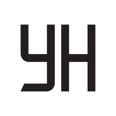 başlangıç harf vektör logo simgesi